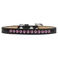 Mirage Pet Products Bright Pink Crystal Puppy Ice Cream CollarBlack Size 12 612-07 BK-12